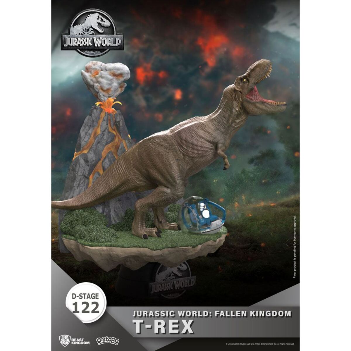 Jurassic World: Fallen Kingdom D-Stage PVC Diorama T-Rex 13 Cm Beast Kingdom Toys