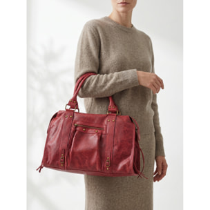 Borsa a spalla da donna - Modello Clara - Vera pelle - 41.0 x 28.0 x 13.0 cm