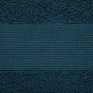 Serviette de toilette "Praia" en coton 50x90cm bleu égéen