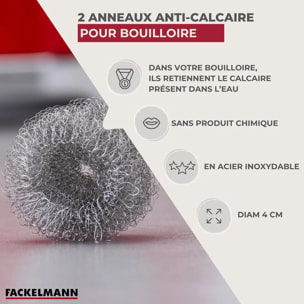 Anneaux anti-calcaire pour bouilloire Fackelmann