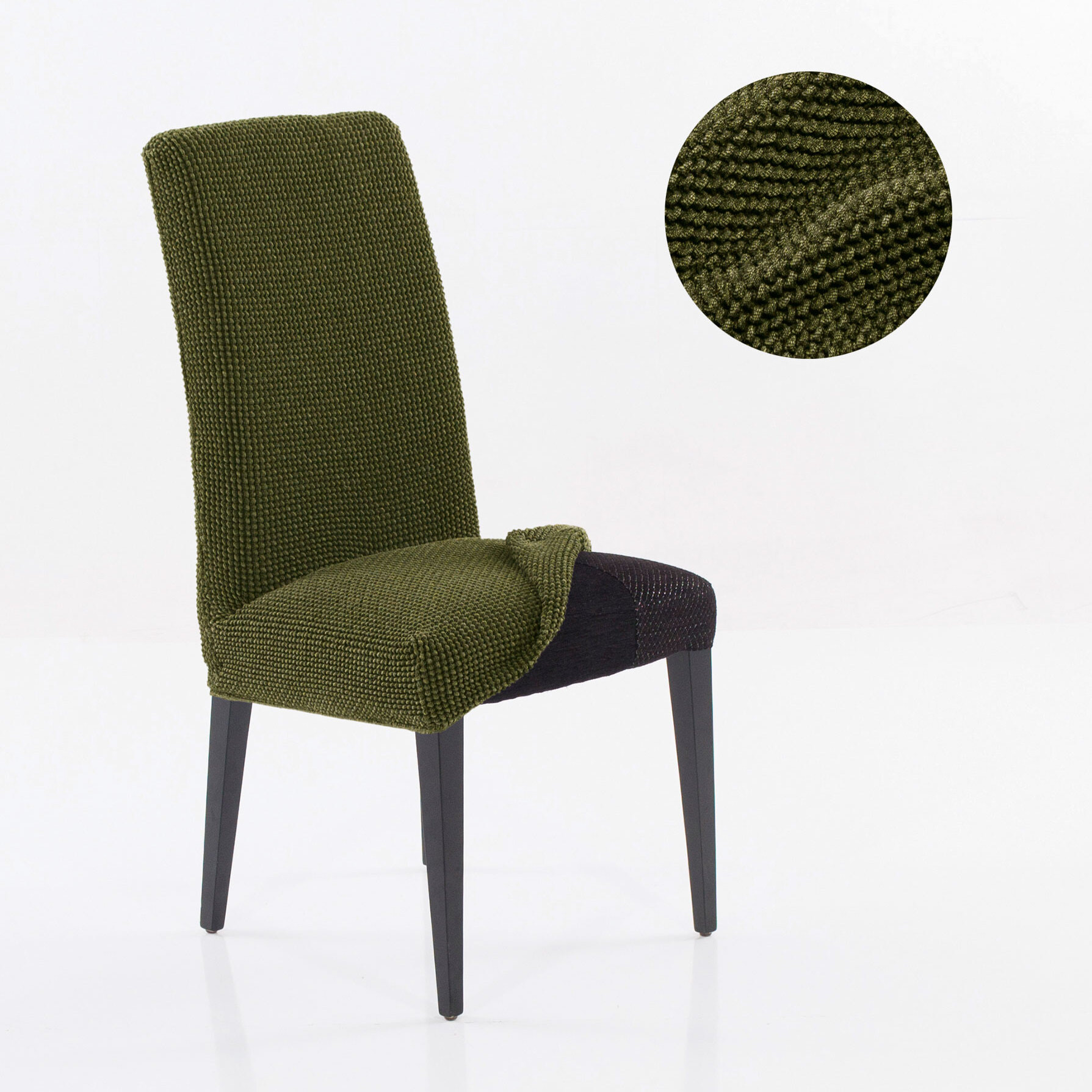 Funda Elástica para silla con RESPALDO pack2 unidades modelo HELENA