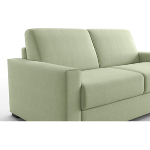 Canapé droit convertible 3 places en tissu chenille - ouverture express - ANZIO