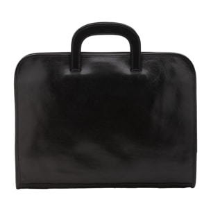 Borsa da lavoro uomo in vera pelle - Modello False - 100% Made in Italy - 40.0 x 30.0 x 6.0 cm