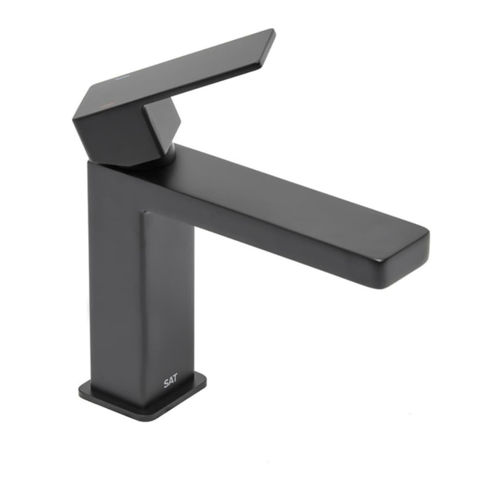 Vision mitigeur de lavabo à levier sur pied, sans vidage, noir mat (SATBSVI271C)