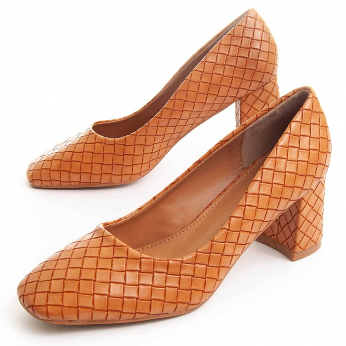 Zapatos De Tacón - Marron - Altura: 6 cm