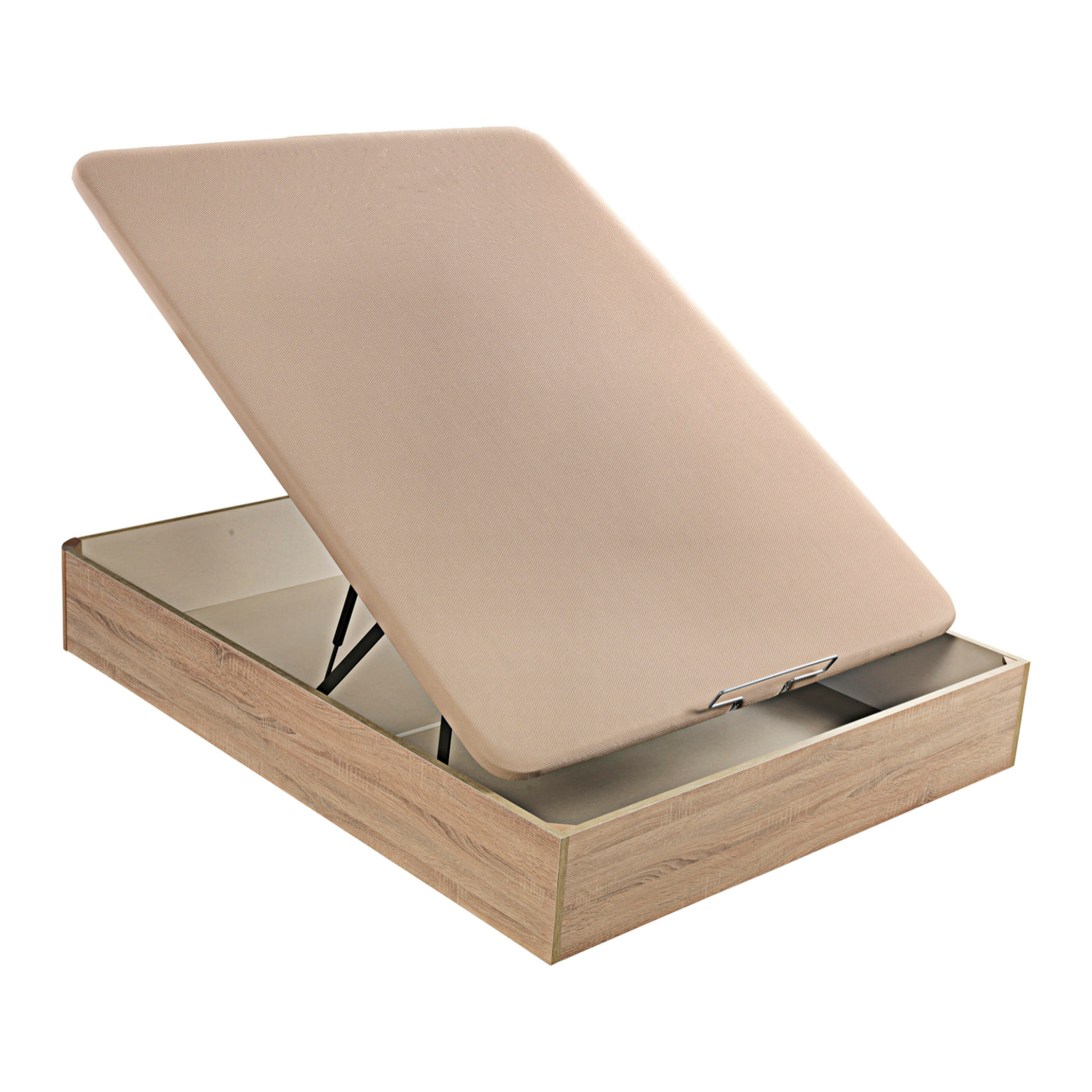 Canapé Abatible 32CM | ENVÍO, MONTAJE Y RECOGIDA ANTIGUO INCLUIDO | Madera | Natural | Gran capacidad | Tapa 3D | WHAT THE SLEEP