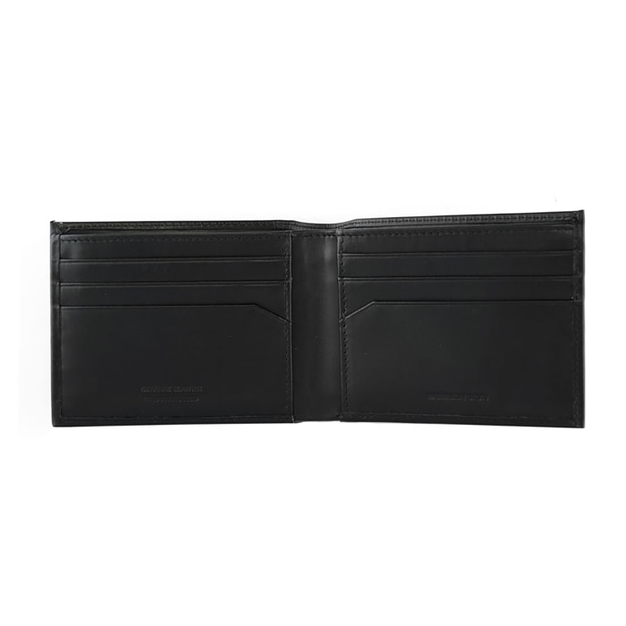 Portafoglio uomo in vera pelle - Modello Cagliari - Casual - 11.5 x 8.5 x 2.0 cm