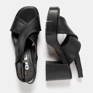 Sandalias con tacón 1990 NAPPA BLACK / EIVISSA color Black