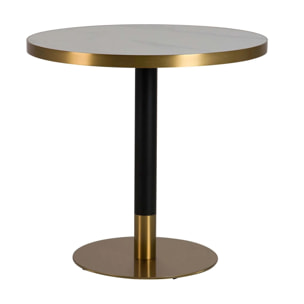 Mesa Comedor Piedra Acero Inoxidable Quena 80x80x75 Cm