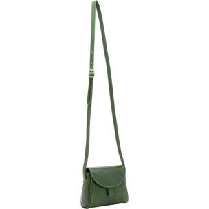 Borsa a tracolla da donna - Modello Seraphina Lux - Vera pelle - 14.0 x 18.0 x 7.0 cm