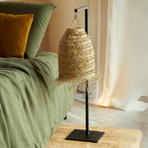 Abat-jour tube fibre de palmier - Naturel