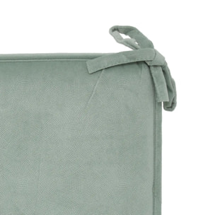 Galette de chaise Lilou vert céladon 38x38cm