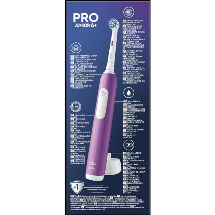 Brosse à dents électrique ORAL-B Pro 1 Junior Violette