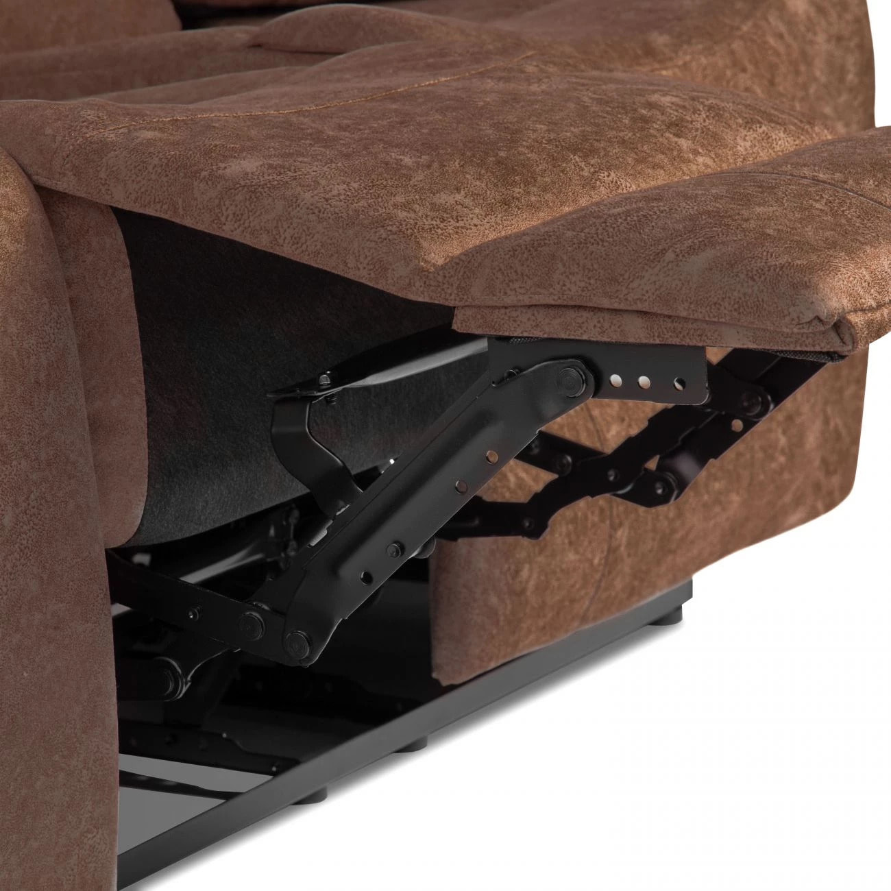 Sofá relax de 2 plazas con reposapiés elevable en chocolate 152 cm Kendal Chocolate