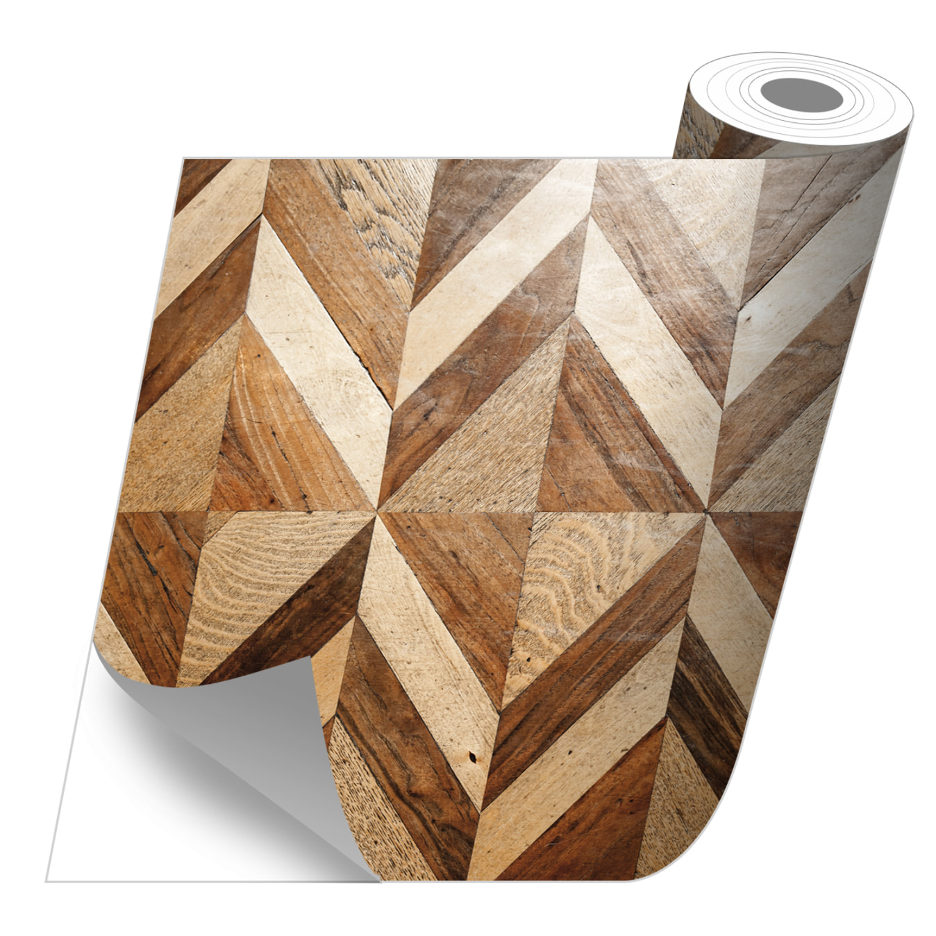 Stickers adhesivos de CERAMIKO - Rombos madera 65x100