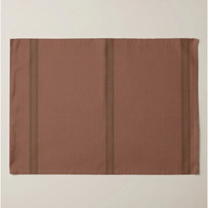 Lot de 2 sets de table anti-taches Nua Terre cuite