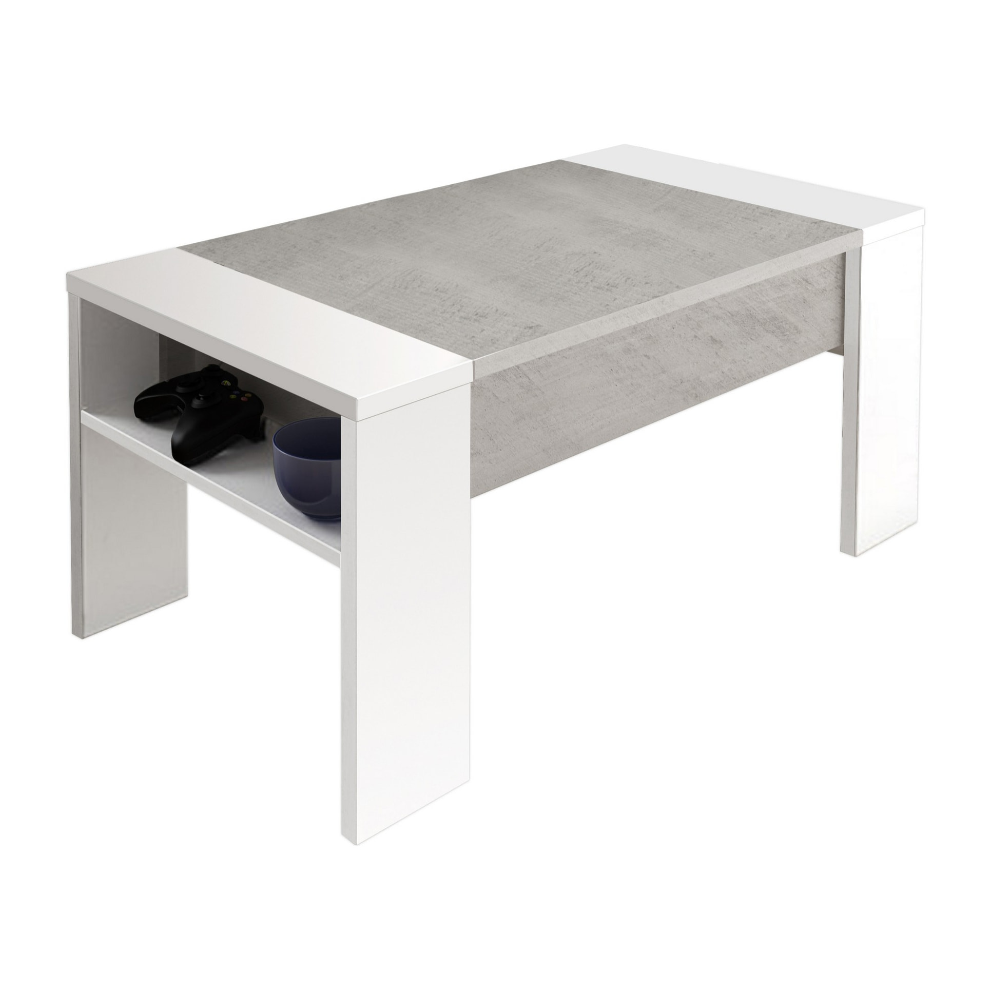 Tomasucci Table de rangement JAMES CEMENT Multicolore