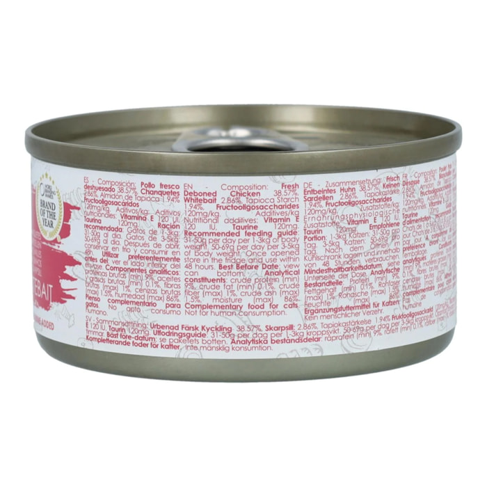 Kit Cat Lata Gravy - Pollo & Boquerón 70 g Comida húmeda para gatos en salsa