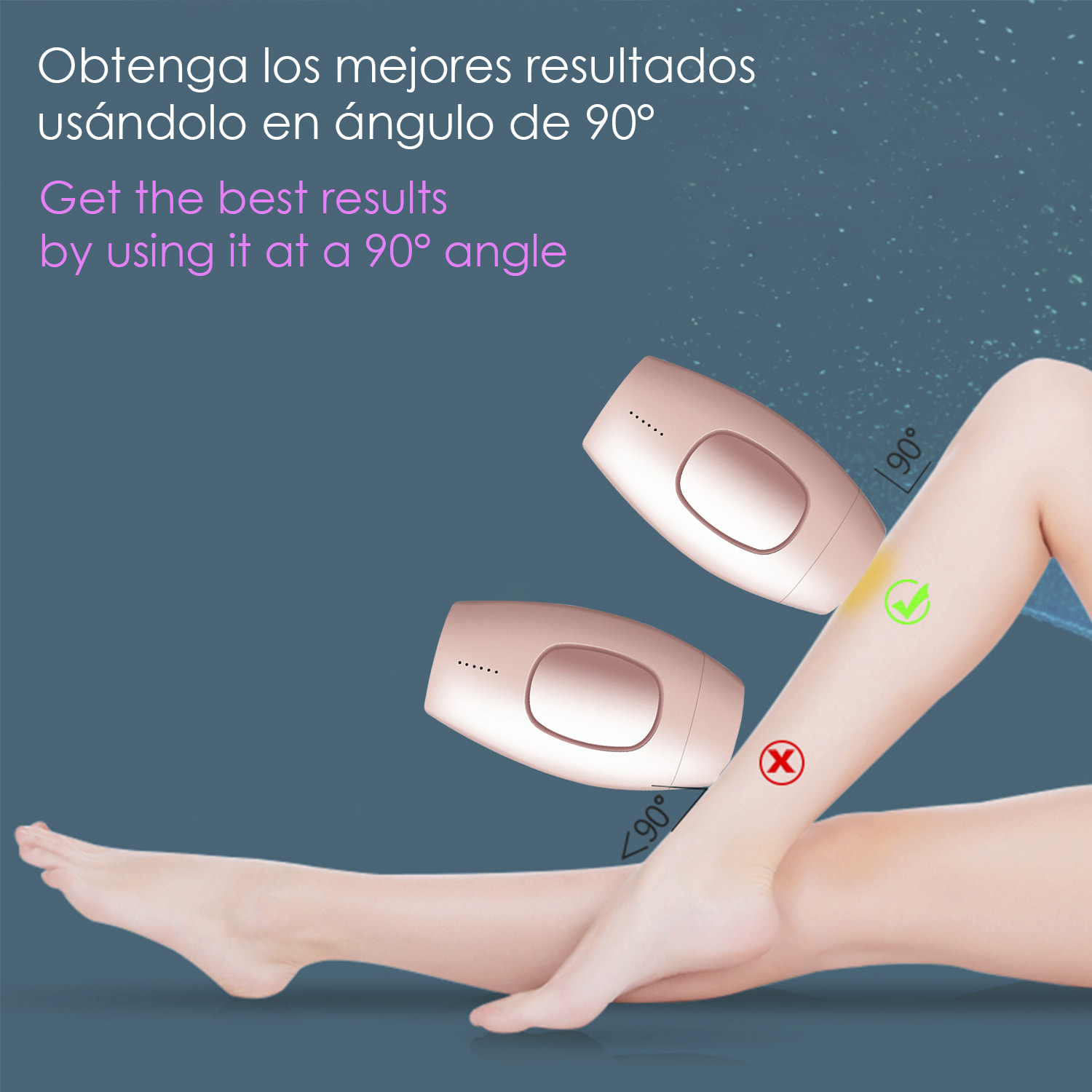 Depiladora IPL de luz pulsada. Lámpara de cuarzo, 600.000 pulsos, ajustable en 5 niveles. Full body.