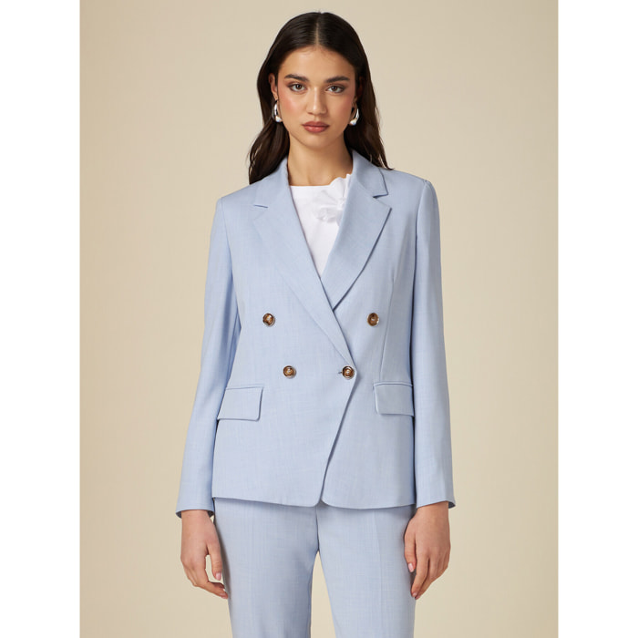 Oltre - Blazer doble botonadura - Light - blue