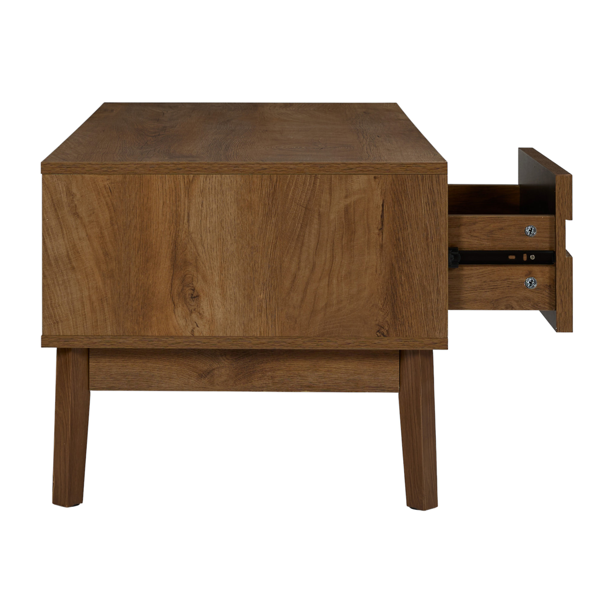 Table Basse - HOME DECO FACTORY - Forest - Pratique - Chaleureuse - Marron et Noir