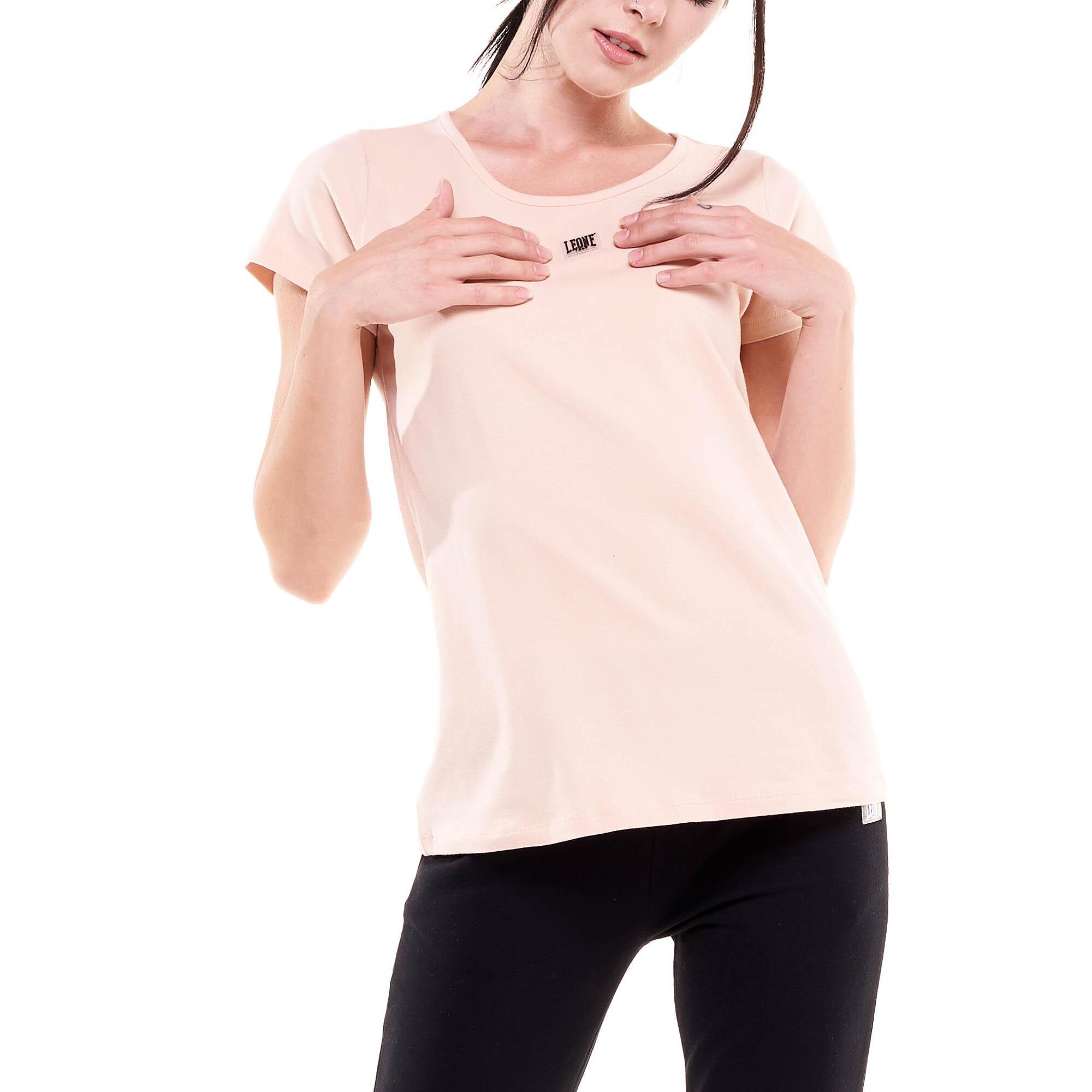 Camiseta básica mujer manga corta cuello redondo