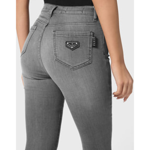 PHILIPP PLEIN Jegging a vita alta