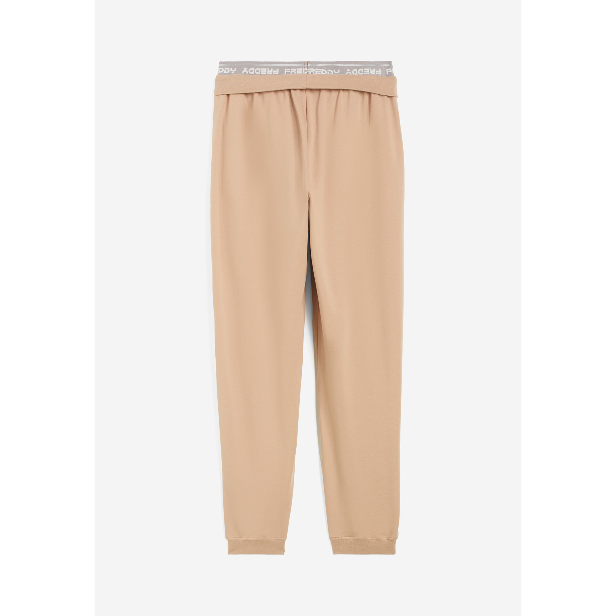 Pantaloni joggers in jersey con elastico logato scopribile