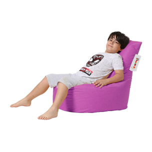 Sillón-puf rosa