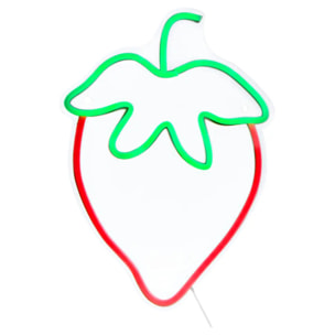 Néon LED Fraise Fraci 25x1,5x35cm