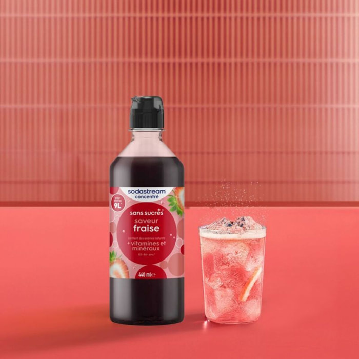 Concentré SODASTREAM saveur FRAISE sans sucres 440 ml