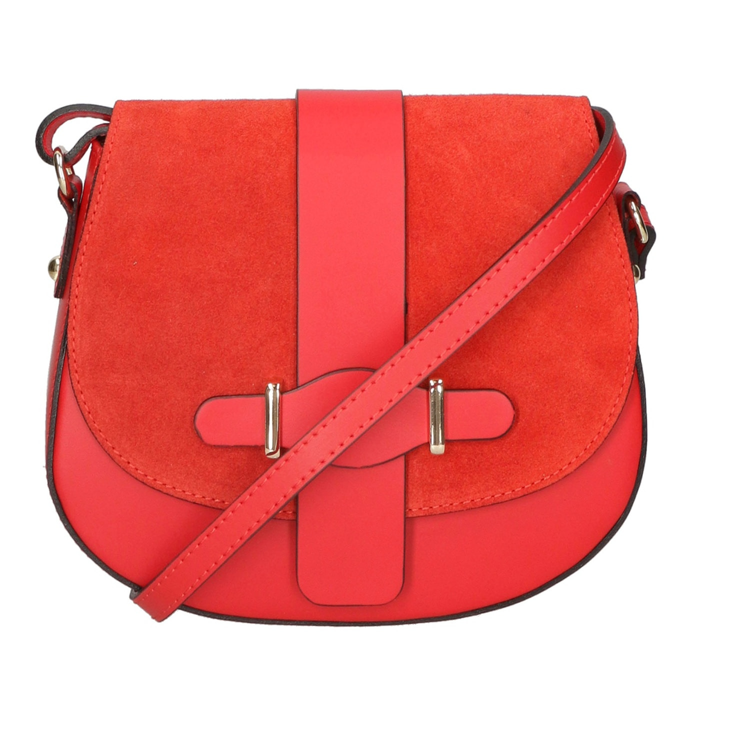 Borsa a tracolla da donna - Modello Carola - Vera pelle - 23.0 x 20.0 x 6.0 cm