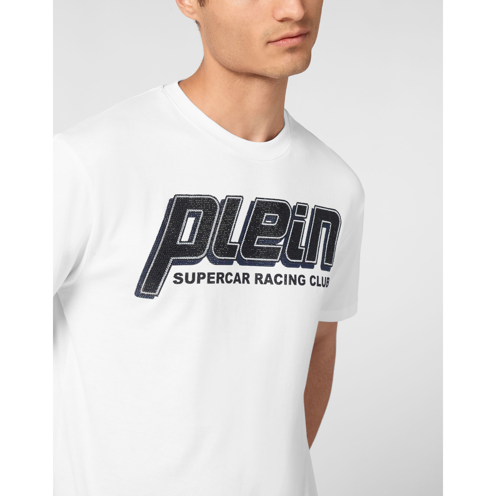 PHILIPP PLEIN T-Shirt Round Neck RACING