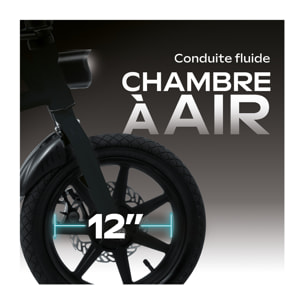 UrbanGlide e-Bike 120 – Mini Vélo Électrique 12'' | Autonomie 15 km, Batterie 6Ah, Frein à Disque