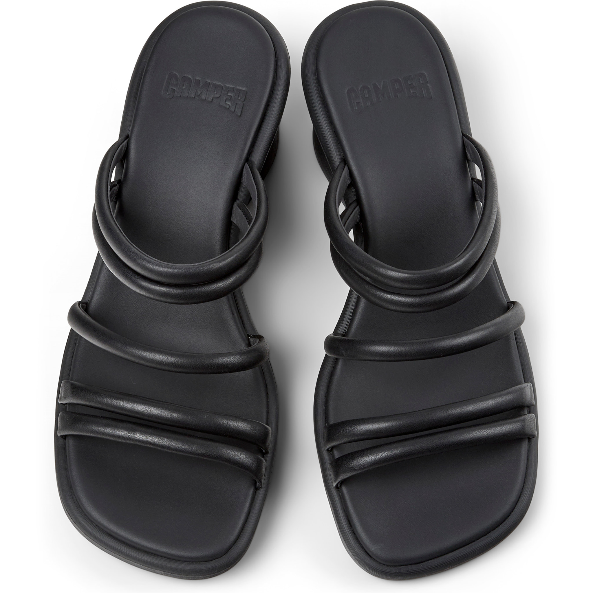 Sandalias - CAMPER Louise Sandal - Negro - Cuero liso