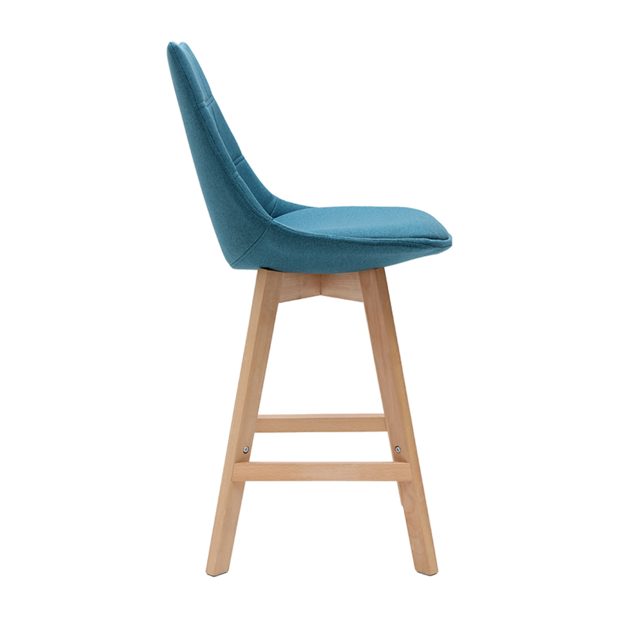 Tabourets de bar scandinaves bleu canard 65 cm (lot de 2) MATILDE