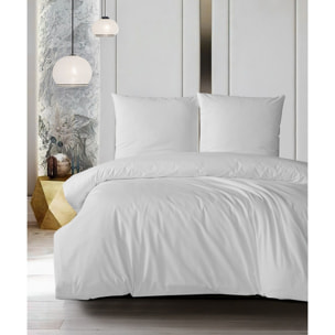 Parure housse de couette et taie(s) oreiller 100% Coton