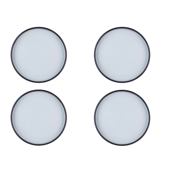 Assiette GOURMET Ø28cm - 4 pièces - Onyx