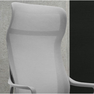 Silla de estudio Remi tela gris 127x67x69 cm