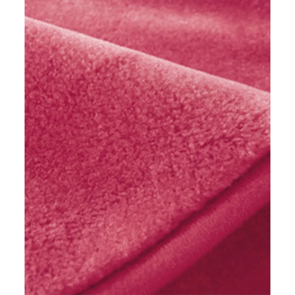 Coperta Plaid Rosso Fragola in tinta unita con morbido pile di poliestere