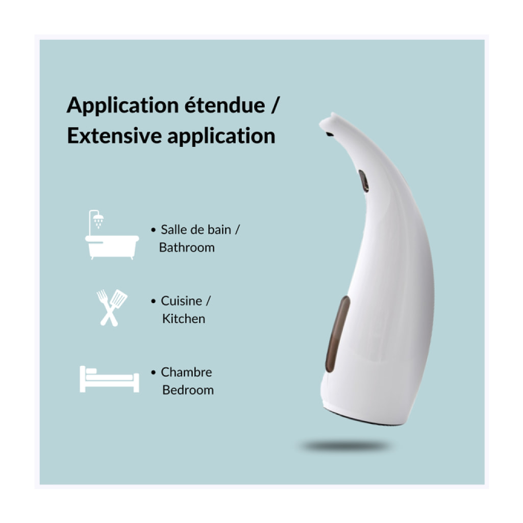 Distributeur de savon automatique infrarouge SELMA Blanc Spirella
