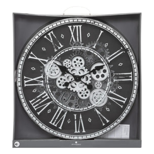 Horloge "Izia" noir et blanc D51cm