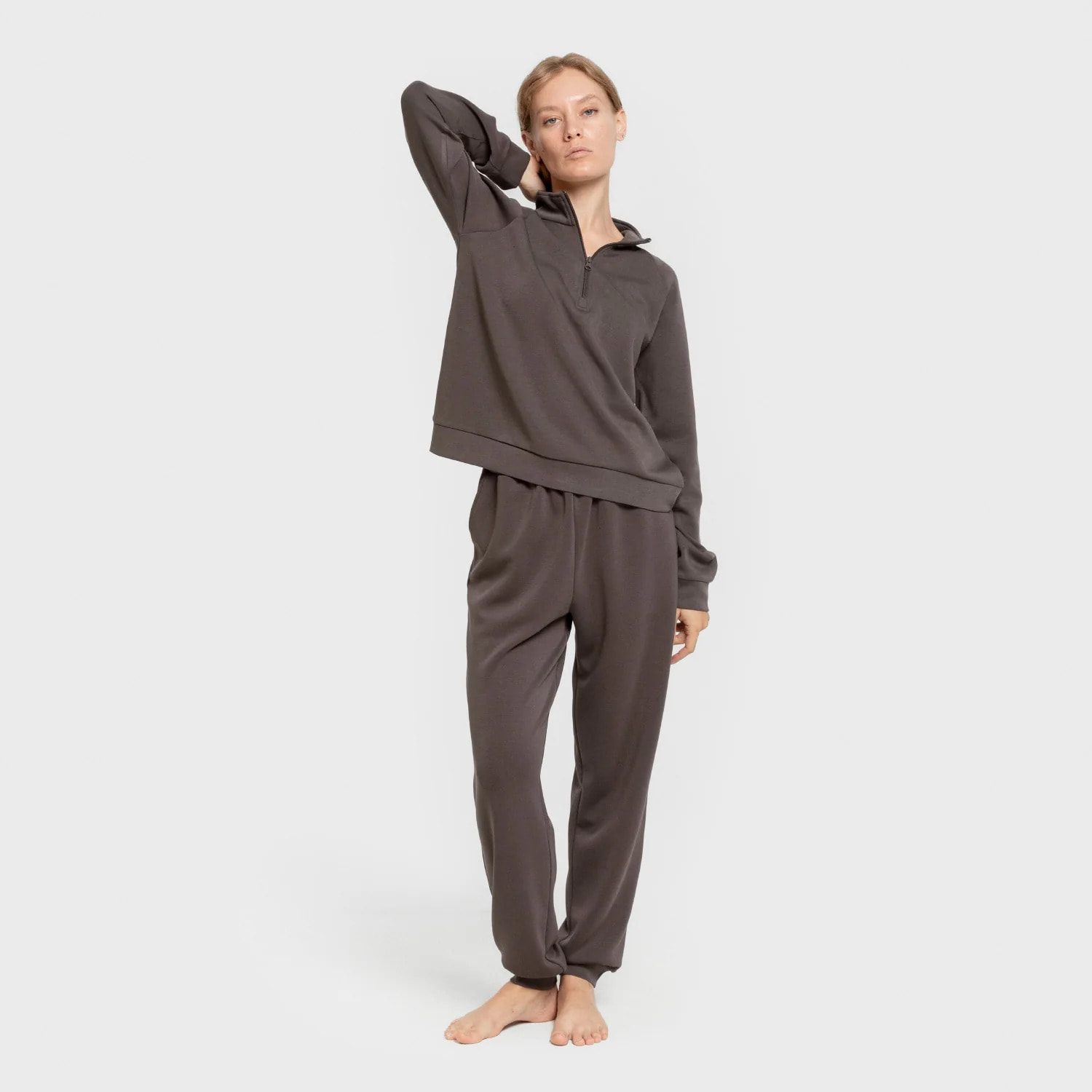 Pantalón jogger estilo modal mujer