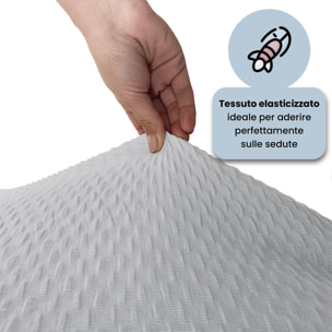 COPPIA VESTISEDIA CON SCHIENALE FASHIONABLE, Microfibra/Cotone/Elastan - GRIGIO CHIARO