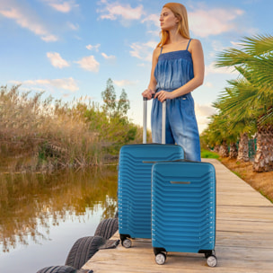 Juego De Maletas Rígidas Pp Itaca Glasgow Petroleo