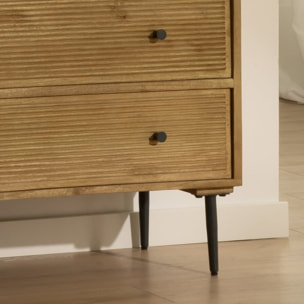 Commode Boreal -bois massif de manguier-couleur bahamas naturelles 90 x 85 x 45 cm