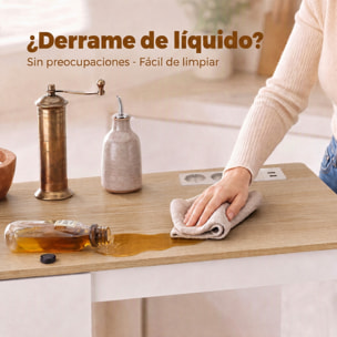 HOMCOM Carrito de Cocina con Ruedas y Estación de Carga, Carro de Cocina Rodante con Armario, Organizador Extraíble, Especiero y Barra de Toallas para Comedor o Salón, 80x40x88 cm, Blanco