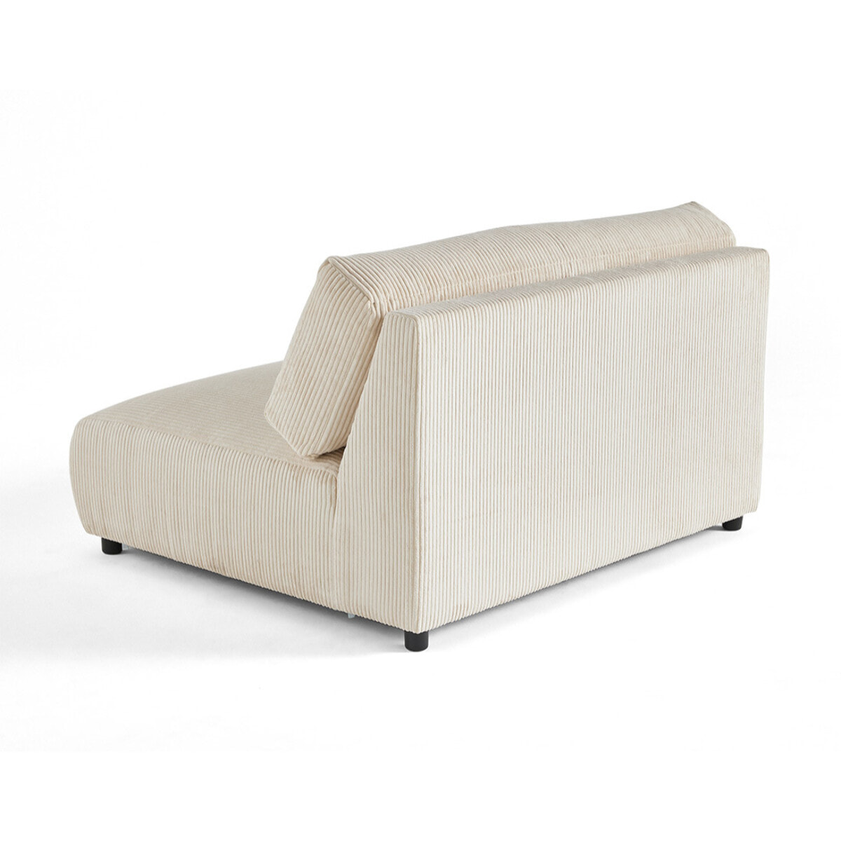 Garance - module d'assise 2 places - en velours côtelé - Beige