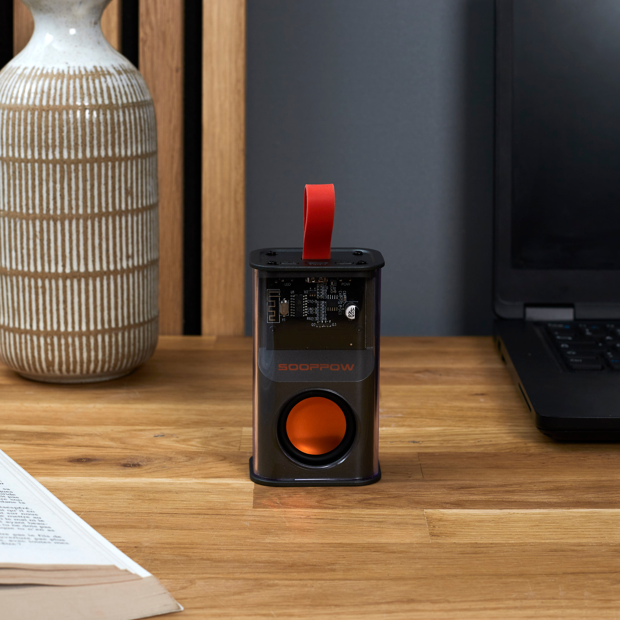 Enceinte Sans Fil Transparent Led 5w