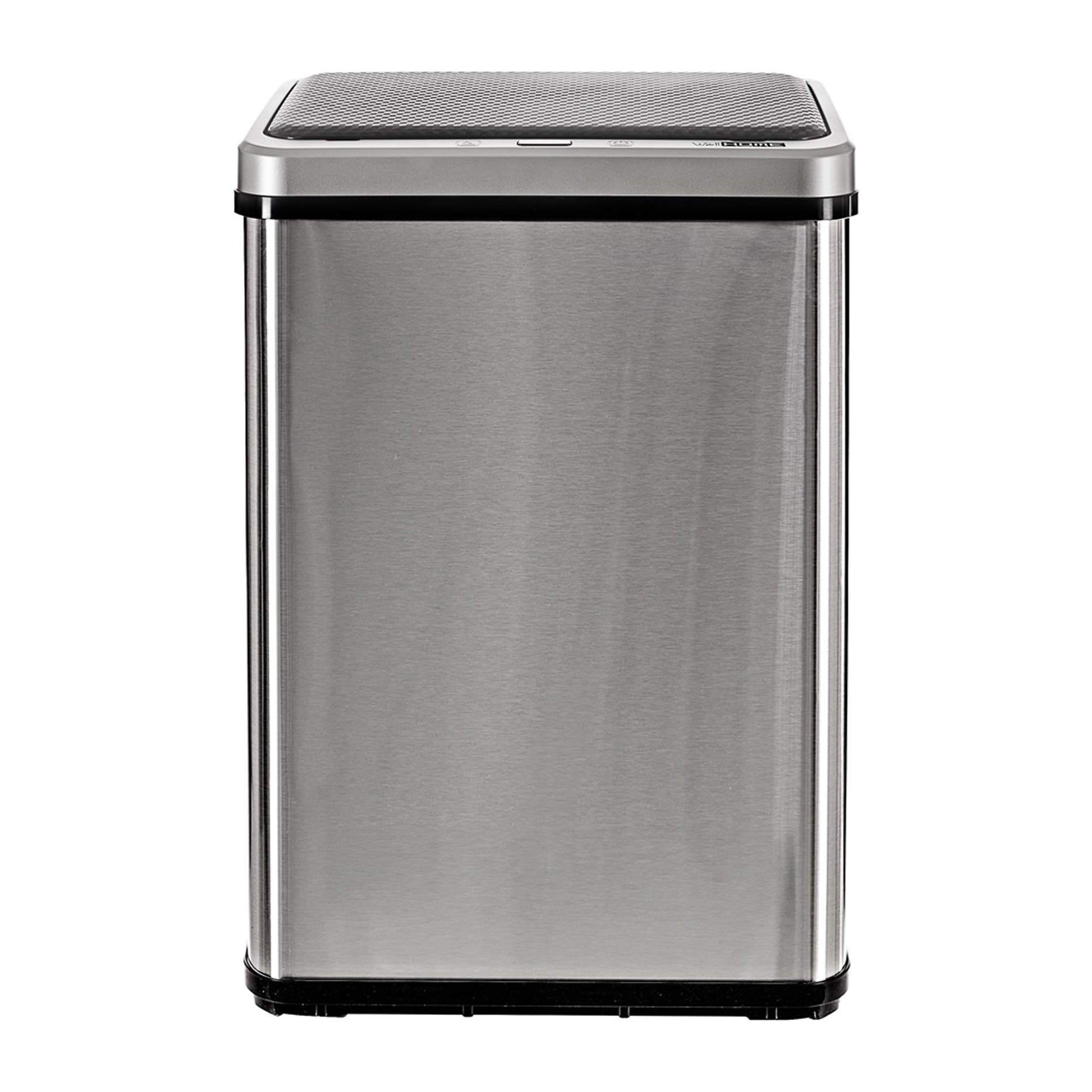 Well home - cubo de basura inteligente sin patas con apertura automática o contacto manual, 40l, alto: 55,5 (x35,5x26), gris.